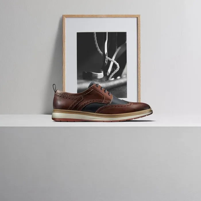 Clarks Casual Dress Shoes Chantry Wing British Tan Combination 8211 Men