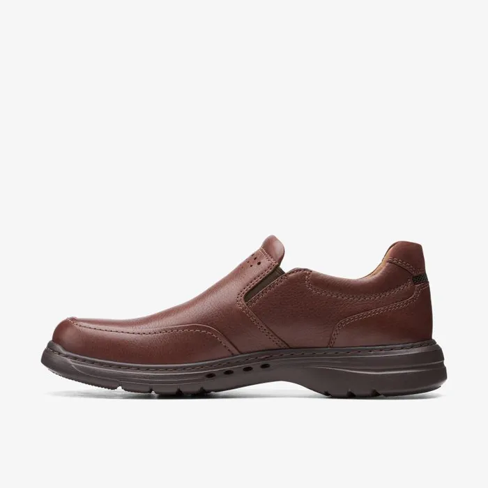 Clarks Casual Dress Shoes Un Brawley Step Mahogany Leather 8211 Men