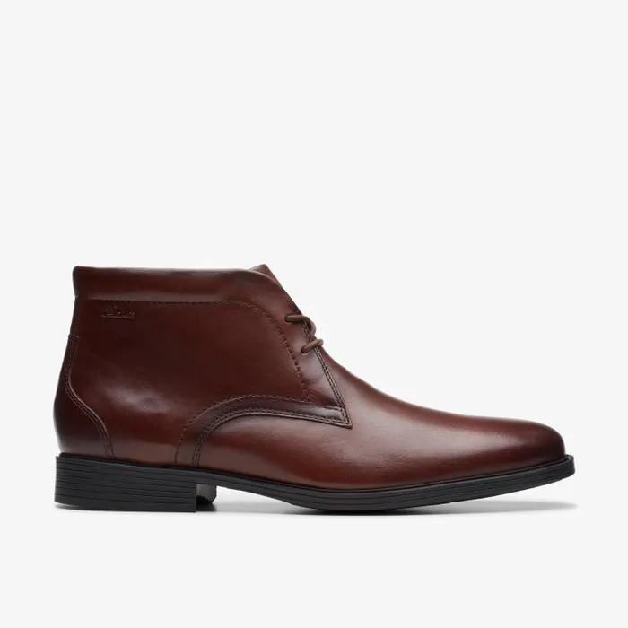 Clarks Dress Shoes Whiddon Mid Mahogany Leather 8211 Men