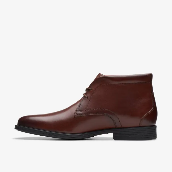 Clarks Dress Shoes Whiddon Mid Mahogany Leather 8211 Men