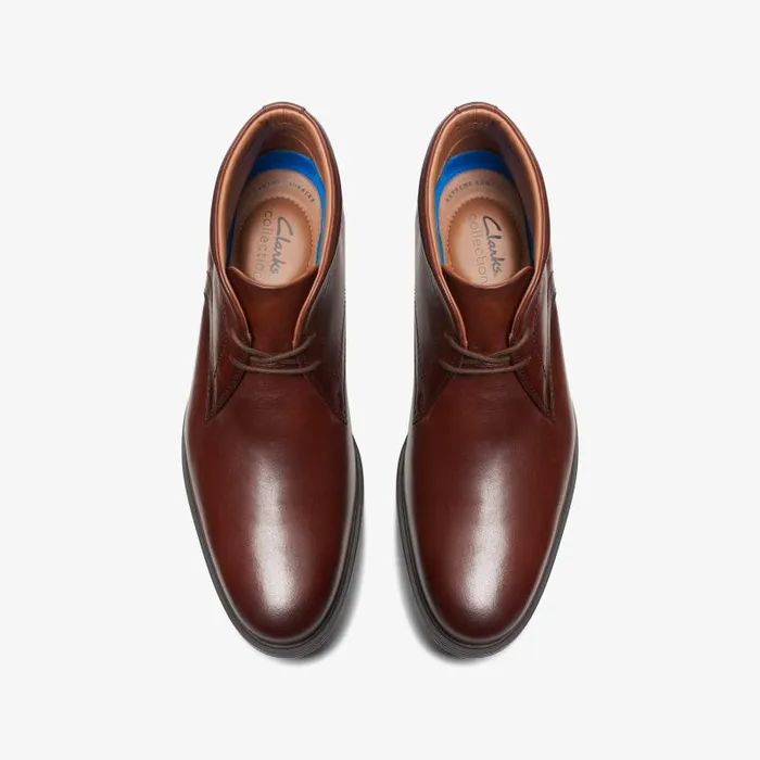 Clarks Dress Shoes Whiddon Mid Mahogany Leather 8211 Men
