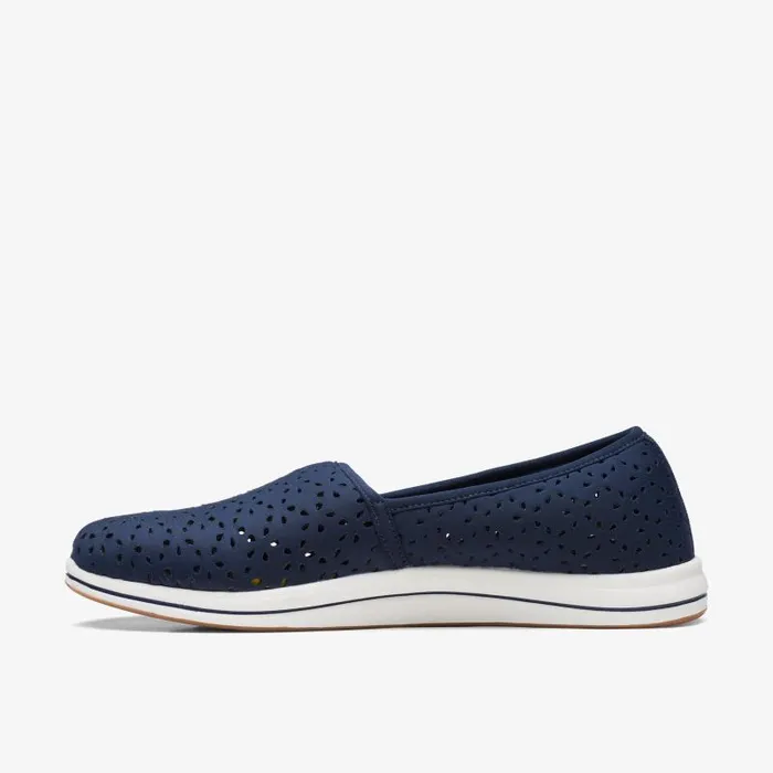 Clarks Flats Breeze Emily Navy 8211 Women