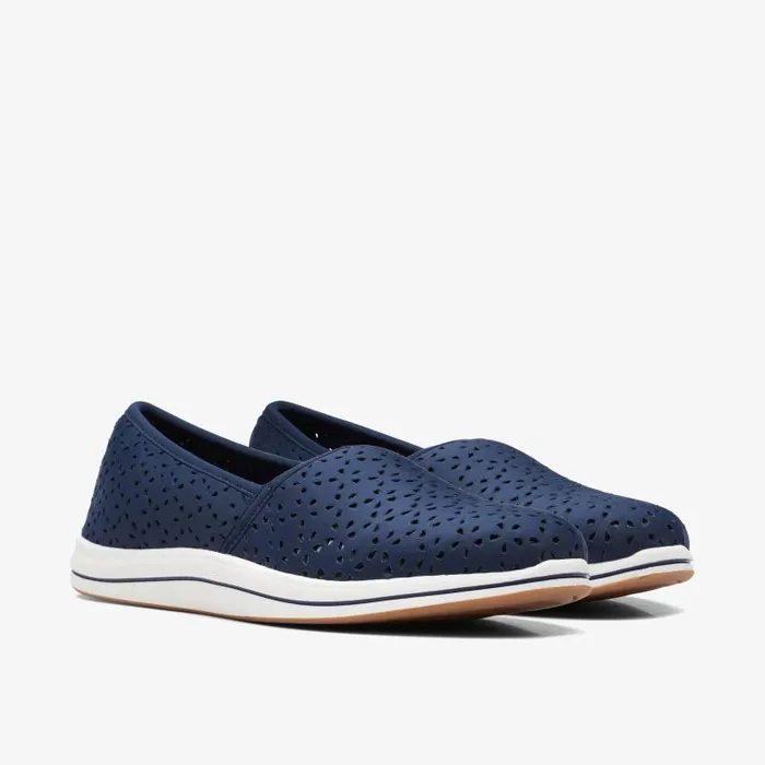Clarks Flats Breeze Emily Navy 8211 Women