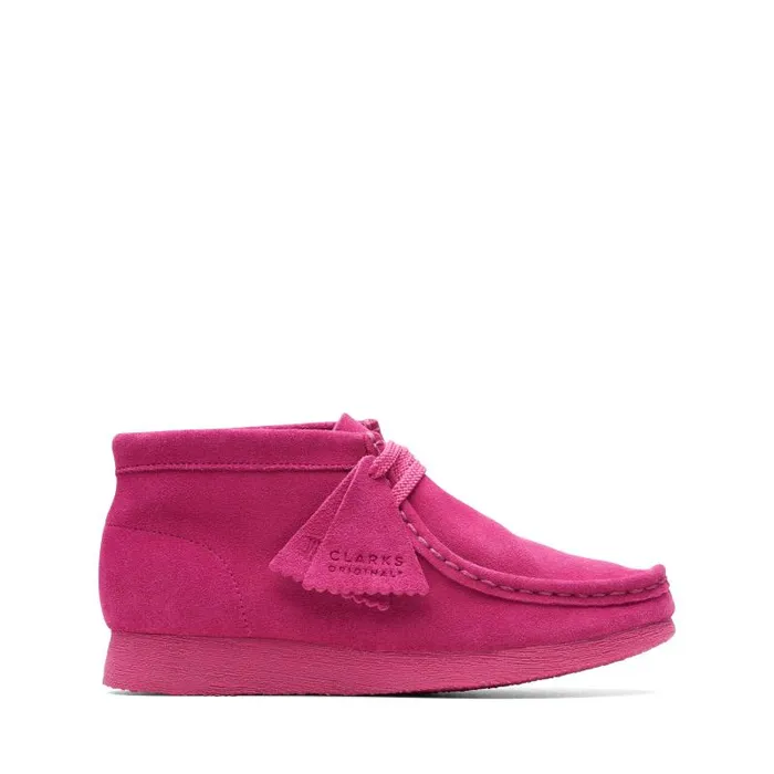 Clarks Originals Wallabee Boot Older Hot Pink Suede 8211 Kids