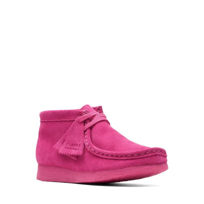 Clarks Originals Wallabee Boot Older Hot Pink Suede 8211 Kids
