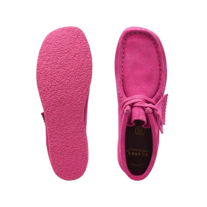 Clarks Originals Wallabee Boot Older Hot Pink Suede 8211 Kids