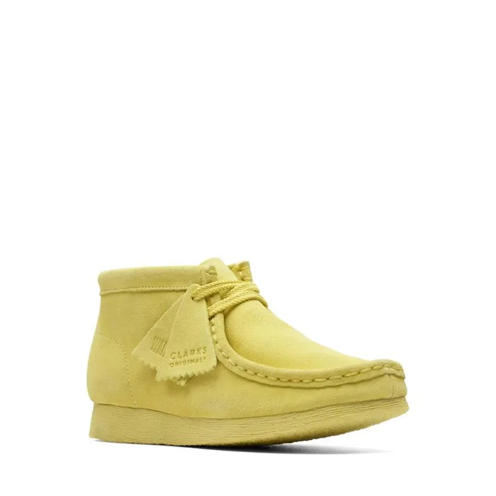 Clarks Originals Wallabee Boot Older Yellow Suede 8211 Kids