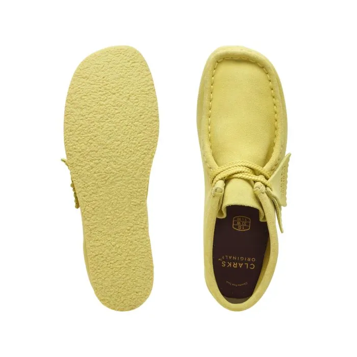 Clarks Originals Wallabee Boot Older Yellow Suede 8211 Kids