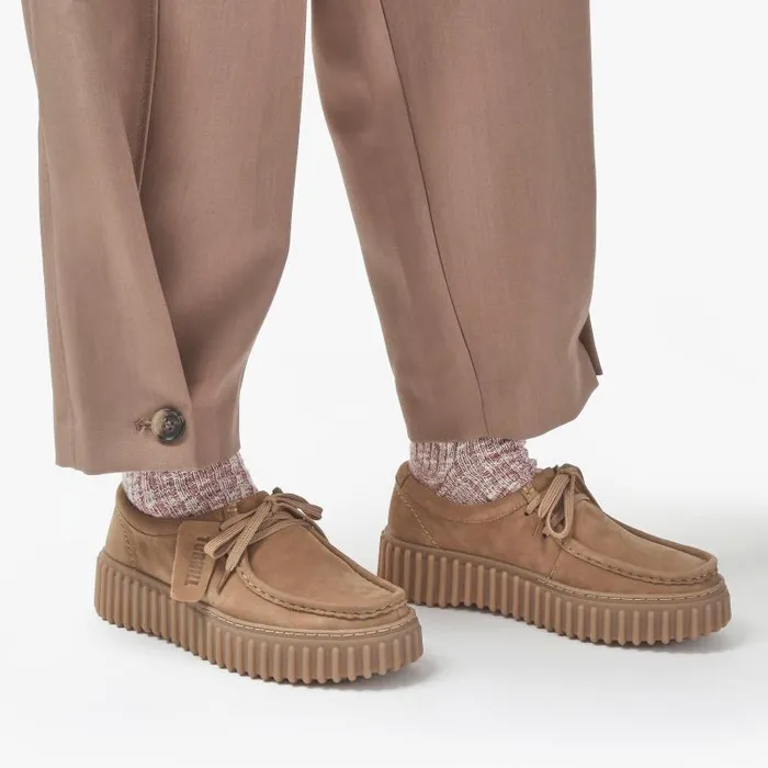 Clarks Platforms Torhill Bee Light Tan Nubuck 8211 Women