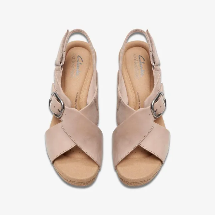 Clarks Sandals and Flip Flops Giselle Dove Sand Nubuck 8211 Women