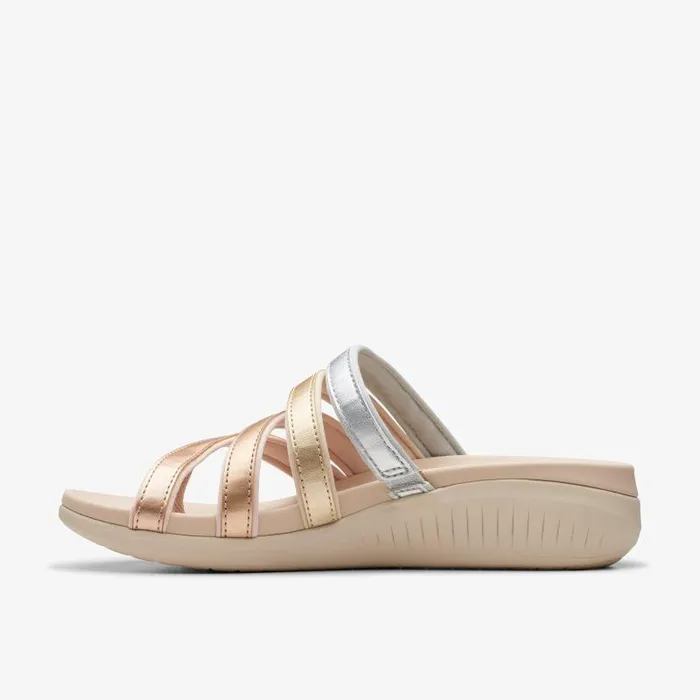 Clarks Sandals and Flip Flops Glide Hi Iris Metallic Multicolour 8211 Women