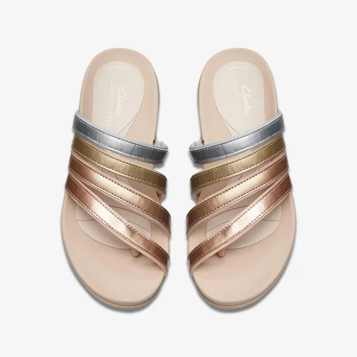 Clarks Sandals and Flip Flops Glide Hi Iris Metallic Multicolour 8211 Women