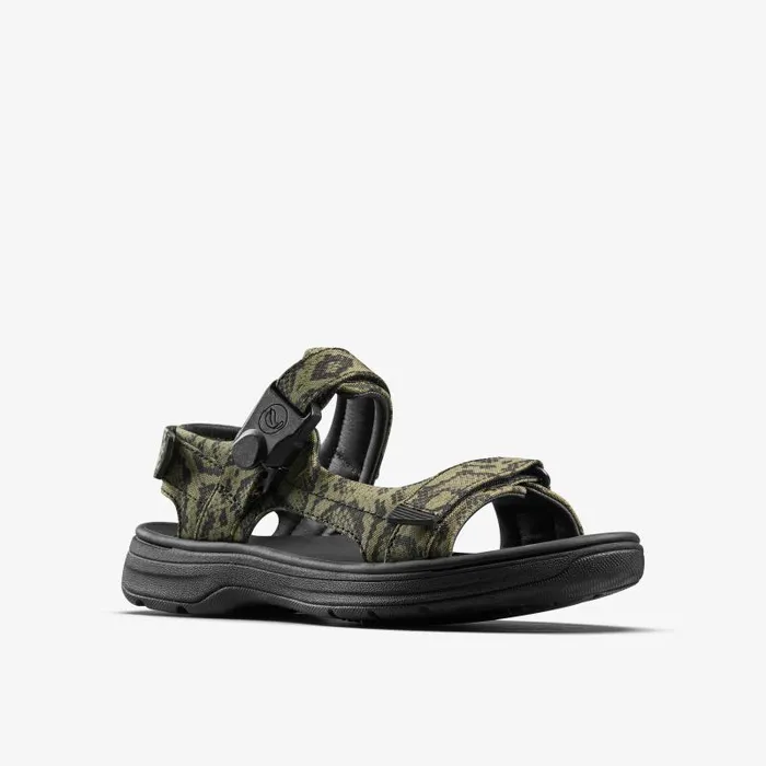 Clarks Sandals and Flip Flops Martine Rose Mens Sandal 2 Green Textile 8211 Men