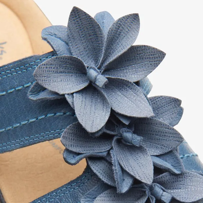 Clarks Sandals and Flip Flops Merliah Raelyn Blue Leather 8211 Women
