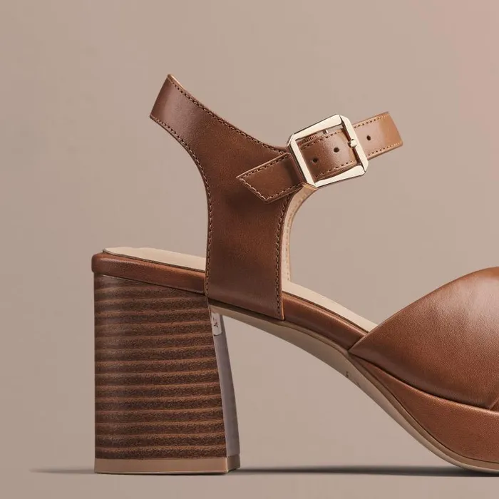 Clarks Sandals and Flip Flops Ritzy 75 Rae Tan Leather 8211 Women