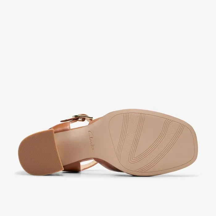 Clarks Sandals and Flip Flops Ritzy 75 Rae Tan Leather 8211 Women