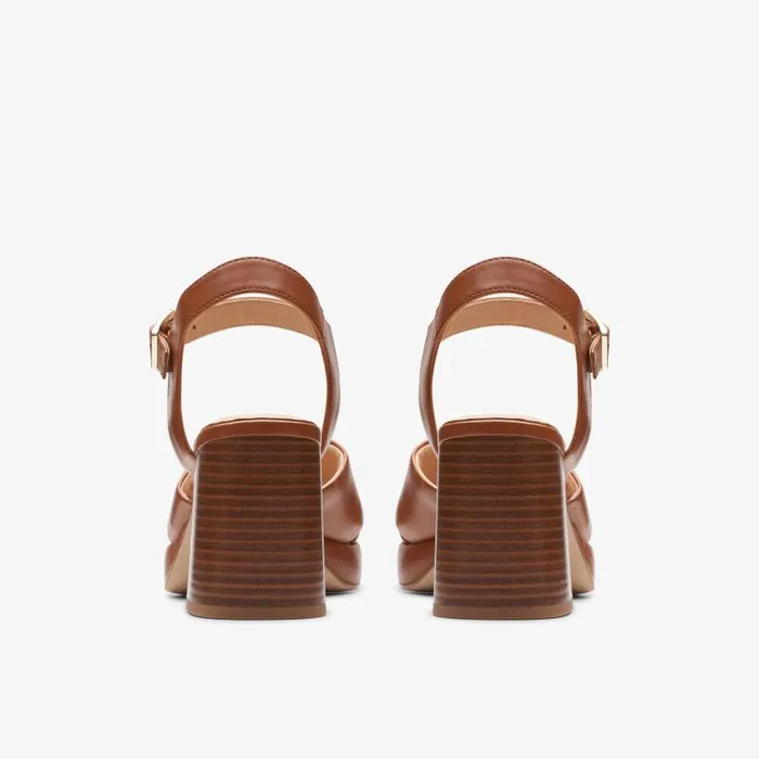 Clarks Sandals and Flip Flops Ritzy 75 Rae Tan Leather 8211 Women