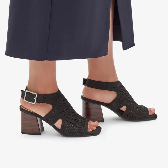 Clarks Sandals and Flip Flops Siara 65 Flow Black Nubuck 8211 Women