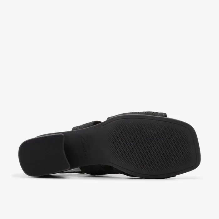 Clarks Sandals and Flip Flops Siara 65 Flow Black Nubuck 8211 Women