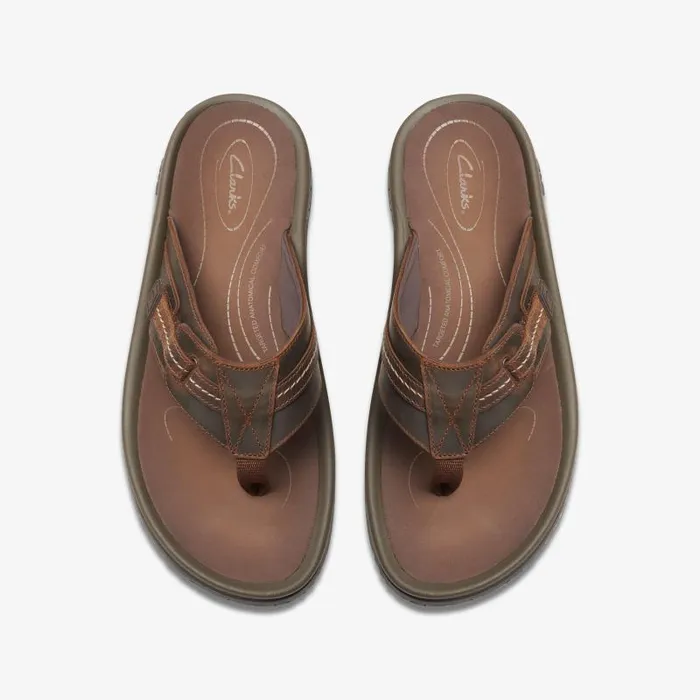Clarks Sandals and Flip Flops WESLEY SUN Beeswax Leather 8211 Men
