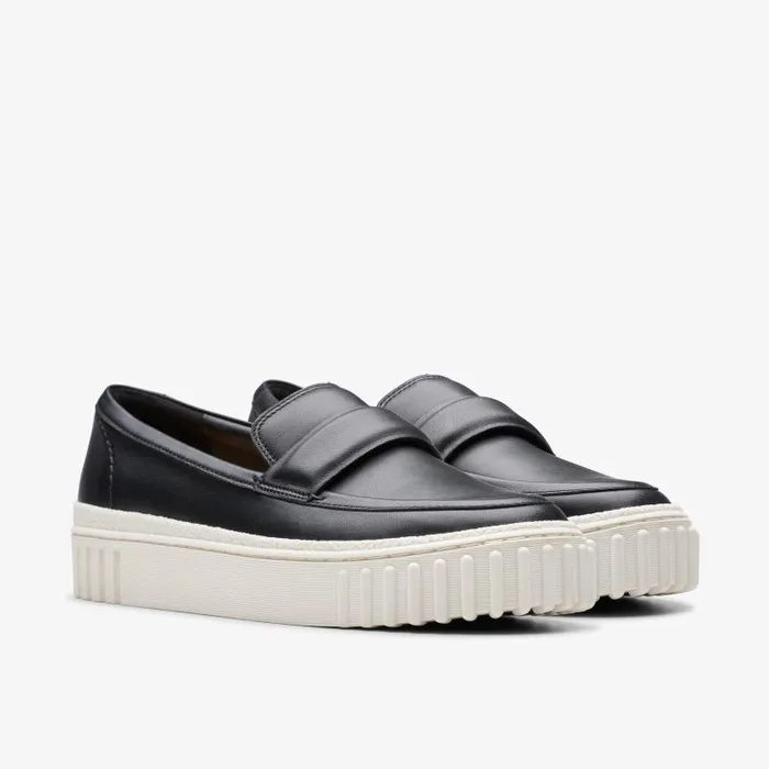 Clarks SlipOns Mayhill Cove Black Leather 8211 Women