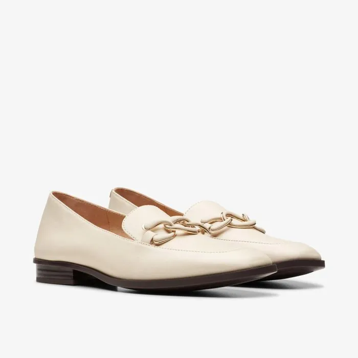 Clarks SlipOns Sarafyna Rae Ivory Leather 8211 Women
