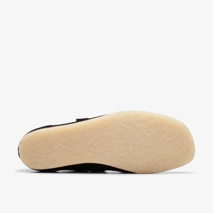 Clarks SlipOns Wallabee TBar Black Suede 8211 Women