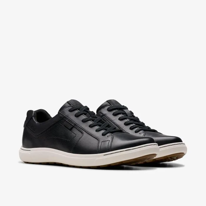 Clarks Sneakers Mapstone Lace Black Leather 8211 Men