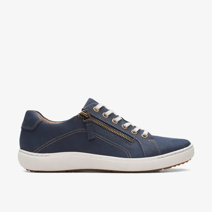 Clarks Sneakers Nalle Lace Navy Nubuck 8211 Women