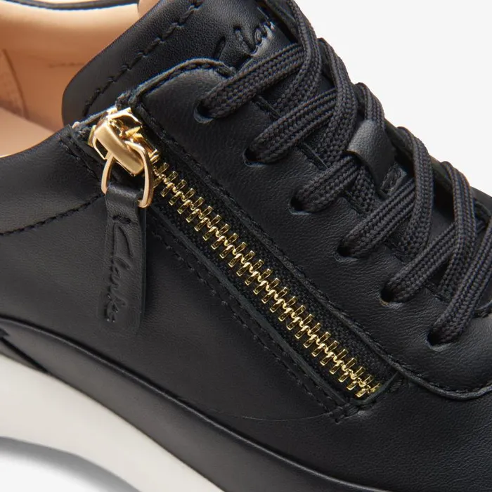 Clarks Sneakers Tivoli Zip Black Leather 8211 Women