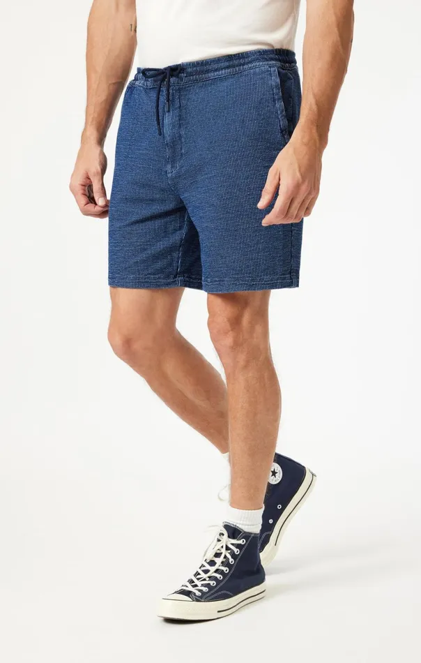 Clint Jogger Shorts In Dark Stripe Athletic Men Mavi Jeans Shorts