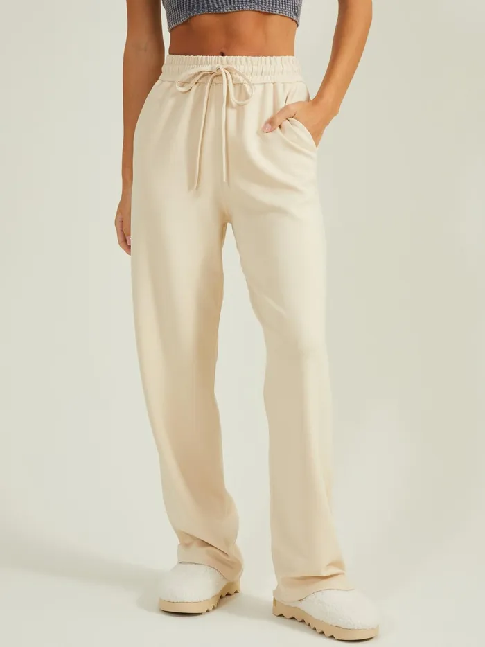 Cloud Nine Wide Leg Pants Cream Women Altar039d State Activewear