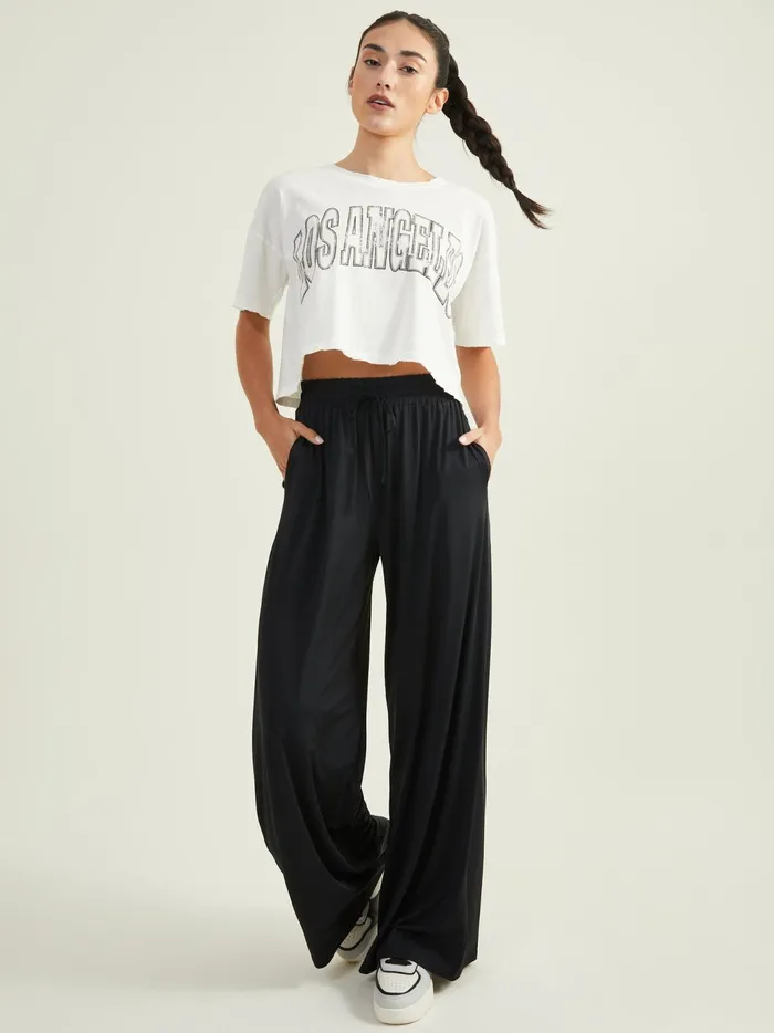 Coast Wide Leg Pants Black Women Altar039d State Activewear