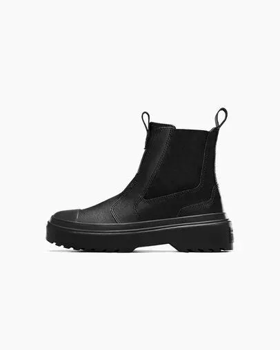 Converse Boots Kids Chuck Taylor All Star Lugged Chelsea Boot Blackblackblack