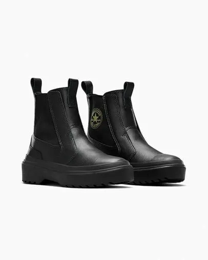 Converse Boots Kids Chuck Taylor All Star Lugged Chelsea Boot Blackblackblack