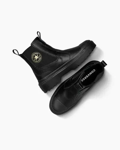 Converse Boots Kids Chuck Taylor All Star Lugged Chelsea Boot Blackblackblack
