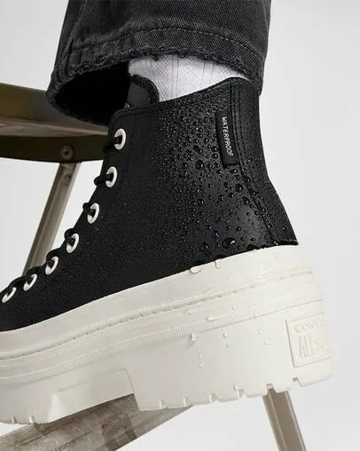 Converse Boots Women Chuck Taylor All Star Lugged Heel Platform Waterproof Blackblackegret