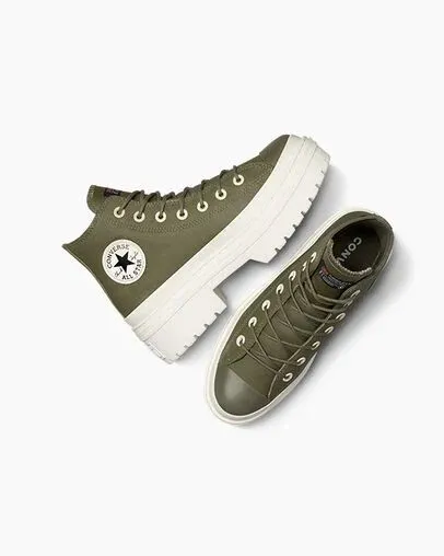Converse Boots Women Chuck Taylor All Star Lugged Heel Platform Waterproof Utilityegretblack
