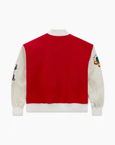 Converse Jackets and Sweatshirts Men Converse X LFC Woven Varsity Jacket Tomato