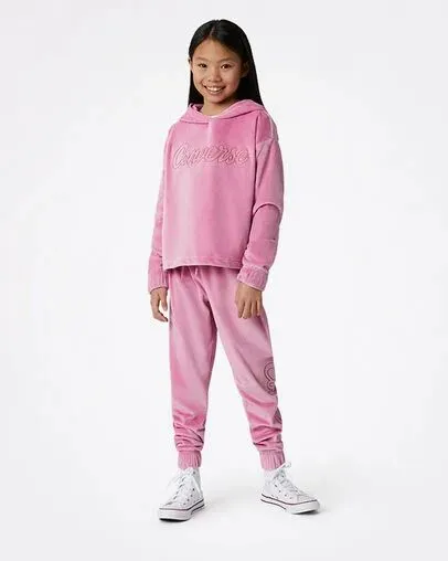 Converse Pants and Shorts Kids Velour Jogger Magic Flamingo