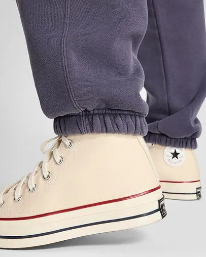 Converse Pants and Shorts Women GoTo LooseFit Fleece Pants Shadow Purple