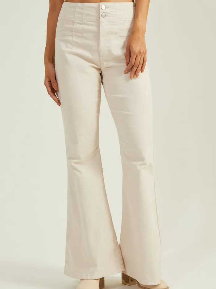 Cori Corduroy Flare Pants Cream Women Altar039d State Pants