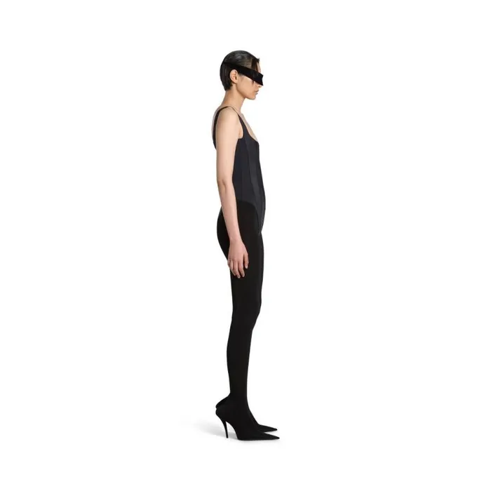 Corset Swimsuit In Black Women Balenciaga Underwear and Swimwear