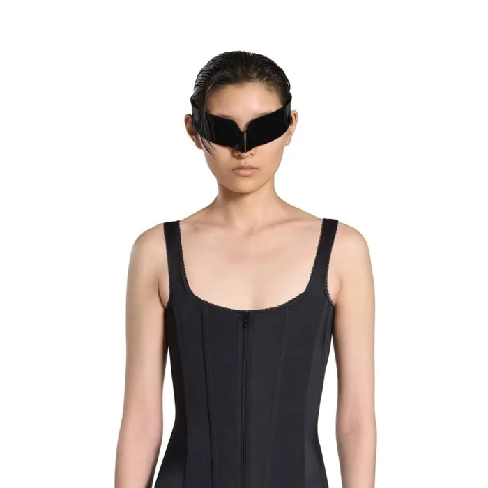 Corset Swimsuit In Black Women Balenciaga Underwear and Swimwear
