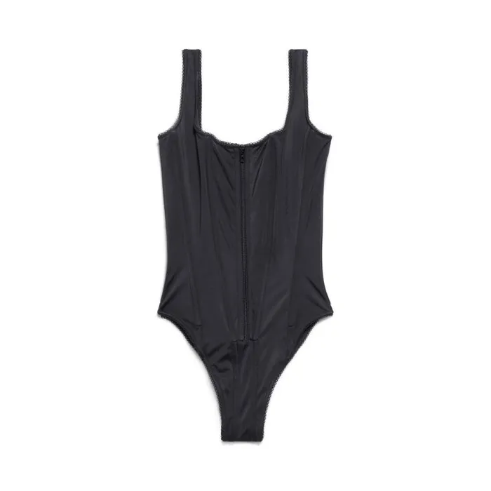 Corset Swimsuit In Black Women Balenciaga Underwear and Swimwear