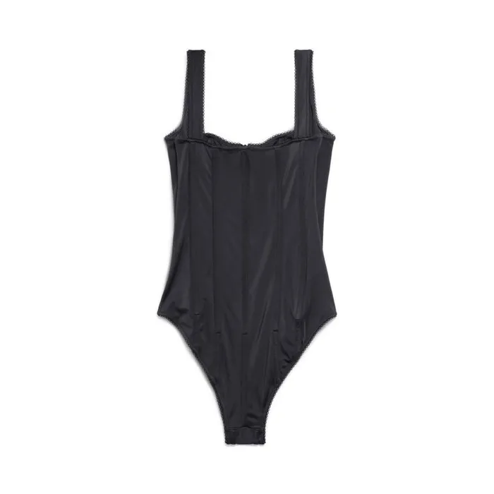 Corset Swimsuit In Black Women Balenciaga Underwear and Swimwear