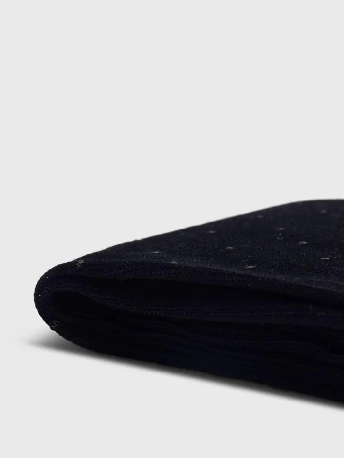 Cotton Bird039s Eye Sock Black Men Paul Stuart Socks