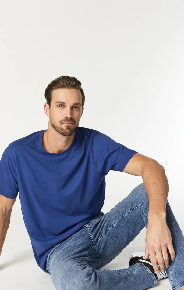 Crew Neck TShirt In Twilight Blue Men Mavi Jeans TShirts Crew Neck TShirt In Twilight Blue Men Mavi Jeans TShirts
