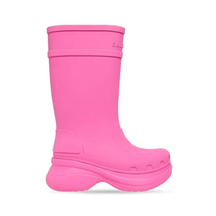 Crocs Boot In Bright Pink Women Balenciaga Boots and Ankle Boots