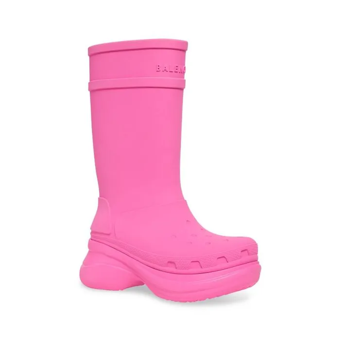 Crocs Boot In Bright Pink Women Balenciaga Boots and Ankle Boots